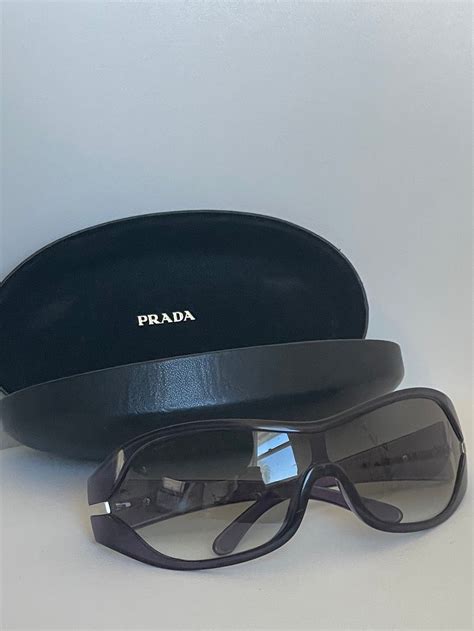 vintage prada shield sunglasses|prada ladies catwalk sunglasses.